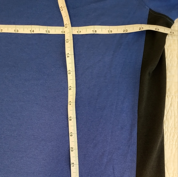 Nike Men's Large DRI-FIT S/S Tee Running/Hiking Blue/Black - Picture 4 of 6